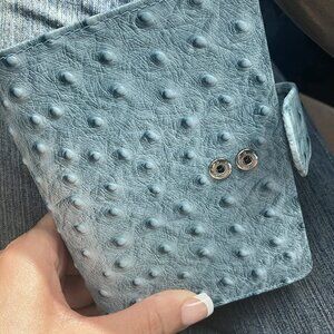 Smartfee Leather 6 Ring Wallet Binder Cash Budget Friendly